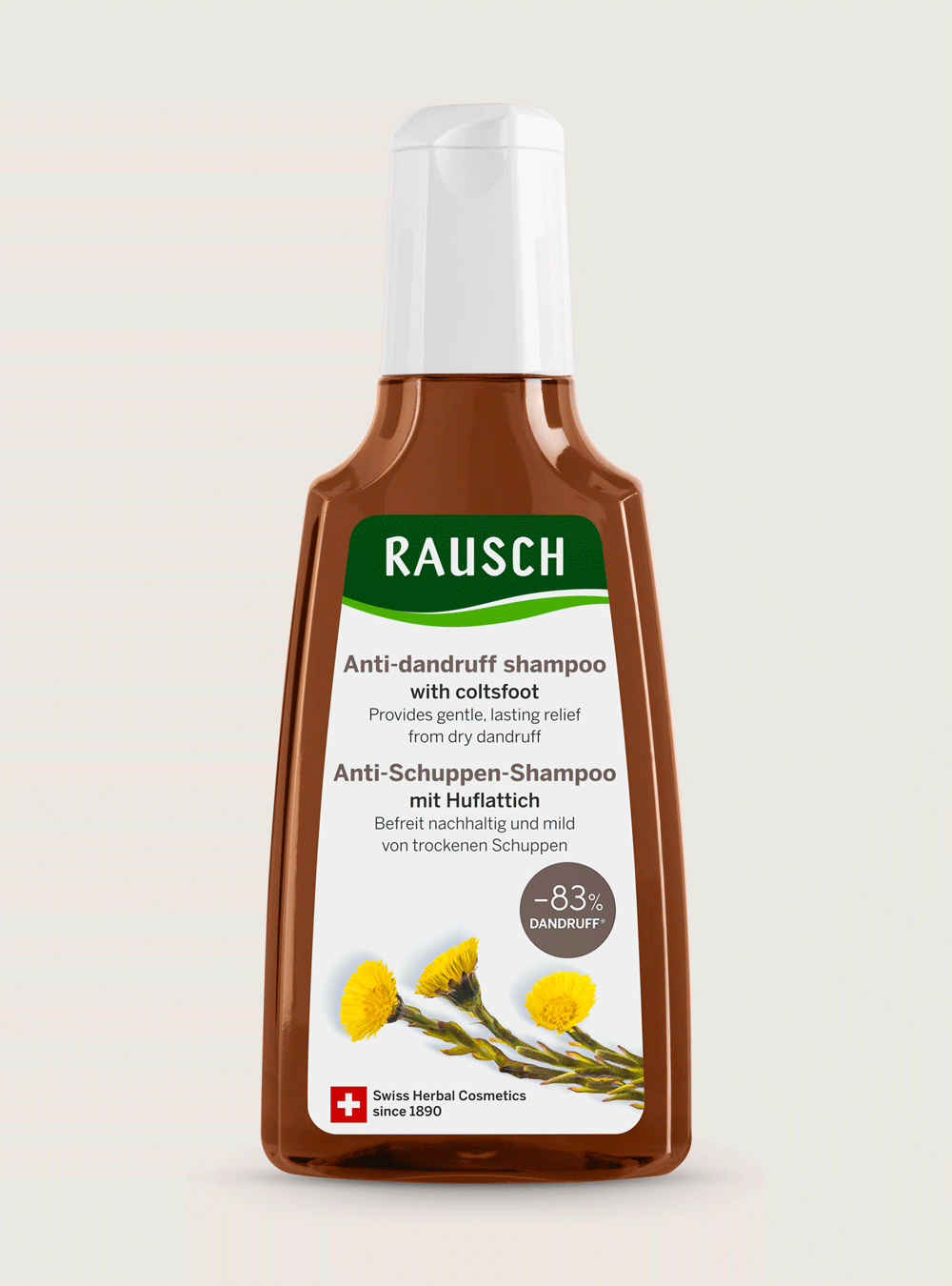 Anti-dandruff shampoo with coltsfoot